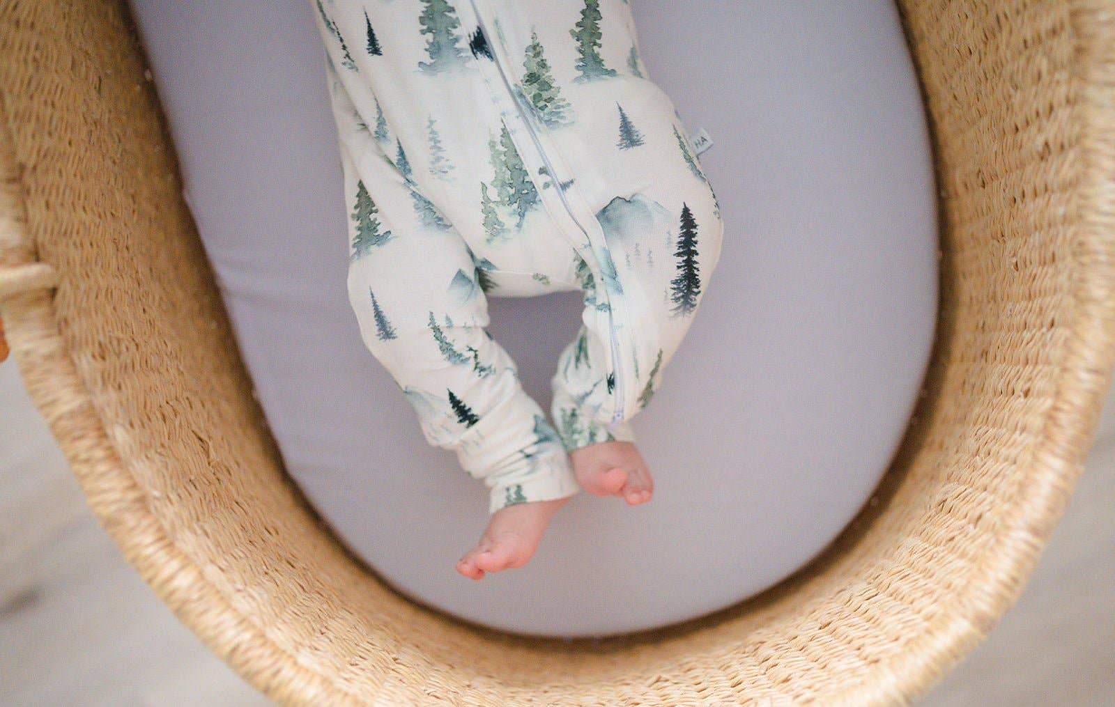 Harp Angel Boutique – Engroshandel Romper - Baby – Romper med lynlås - Green Forest4