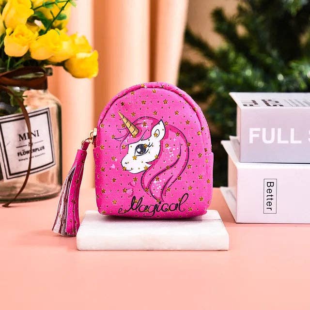 KiddieKickz - Wholesale Coin purse – kids - Cute Unicorn Coin Handbag0