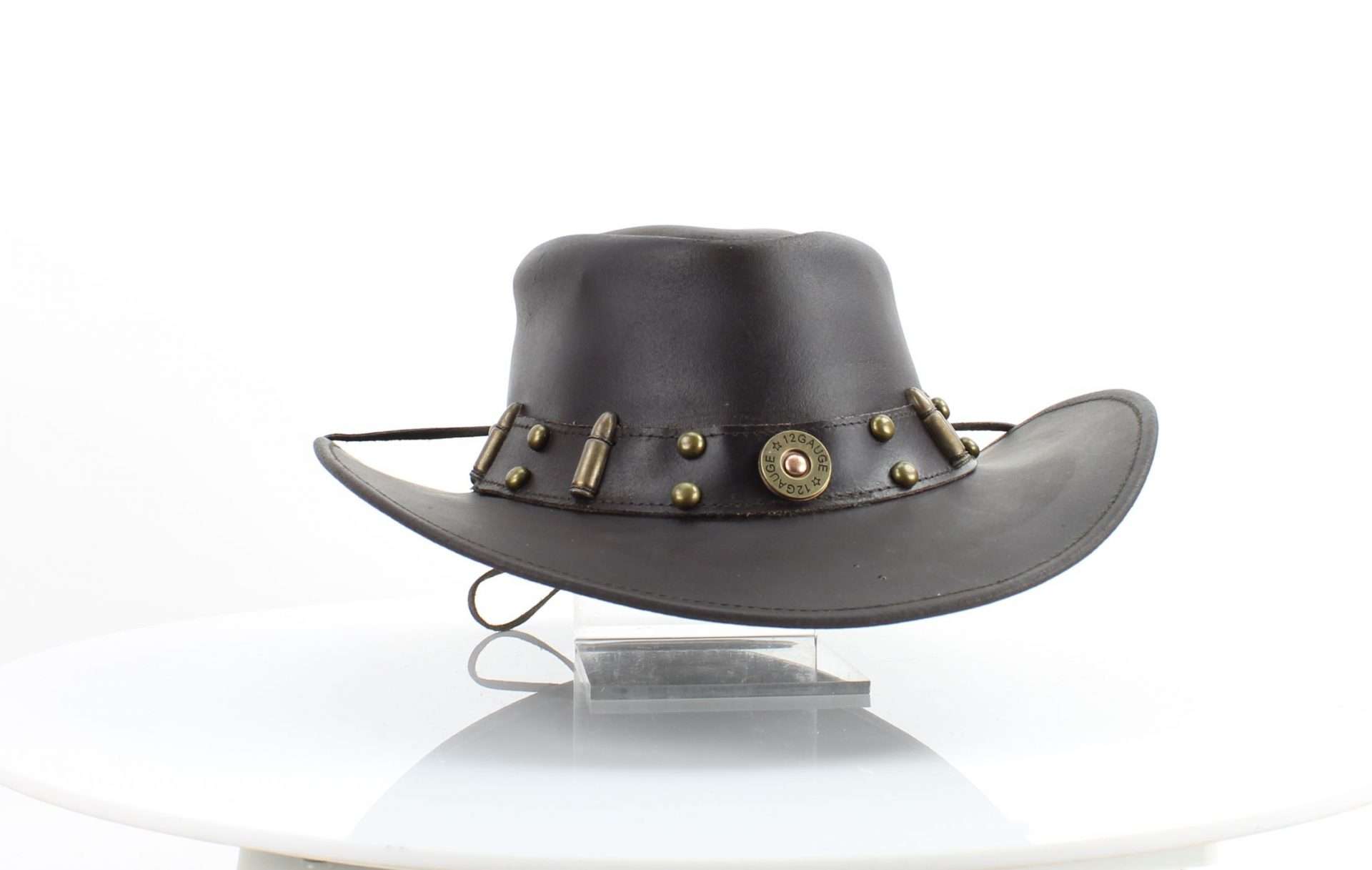 Leather Impressions Inc - Wholesale Cowboy Hat - Unisex - Shapeable Cowboy Hat with 12 Gauge Bullet Slice & Embellishe18