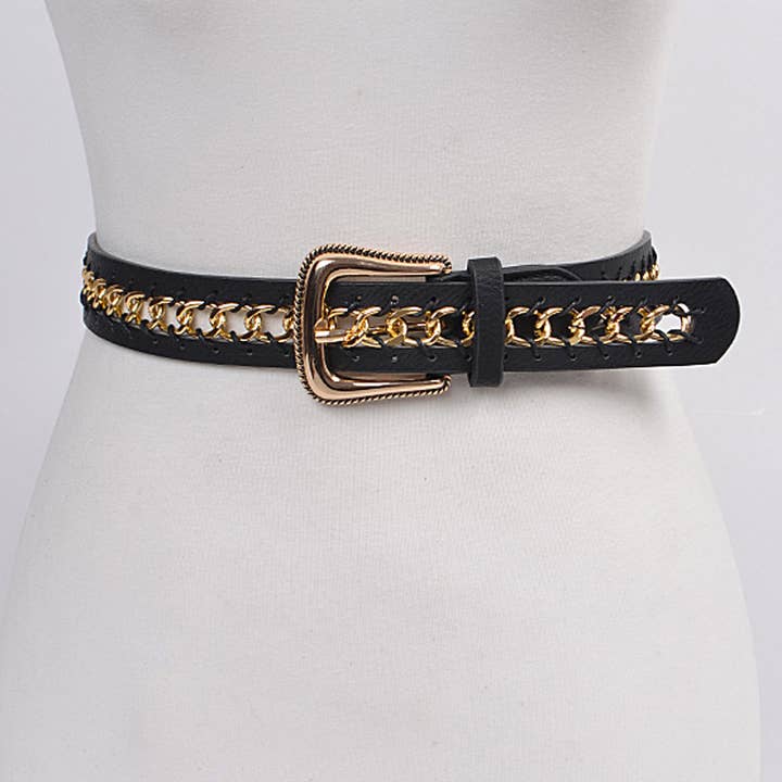 Kedja inre ram spänne bälte för wholesale av 3AM BY H&D ACCESSORIES