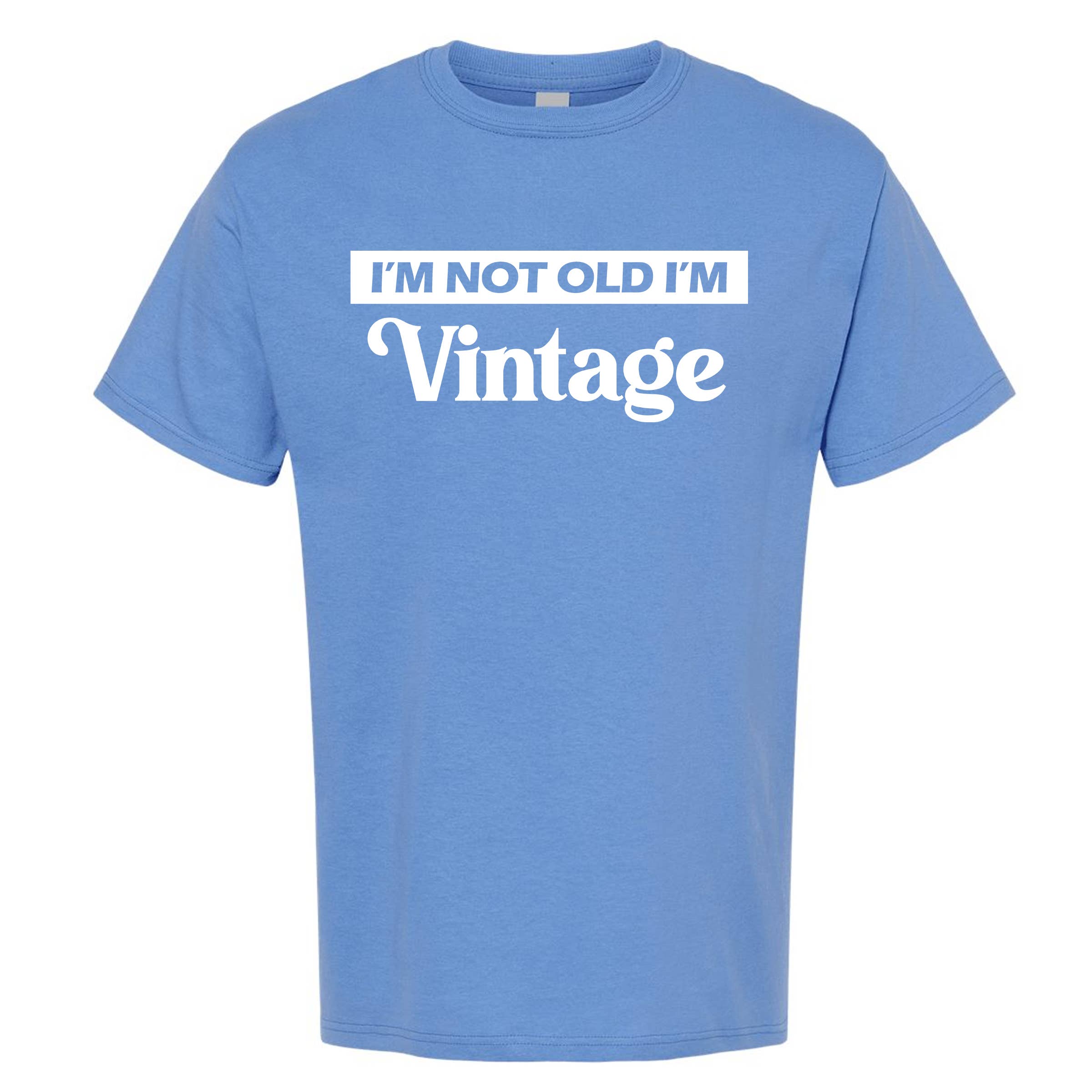 Wi-Wear - Vente T-shirt sérigraphié – homme - T-shirt col rond homme « I'm Not Old I'm Vintage »3