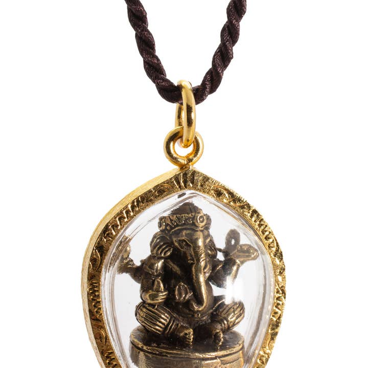 Amulette de Ganesh/Pendentif avec collier pour la vente par Artschatz LLC