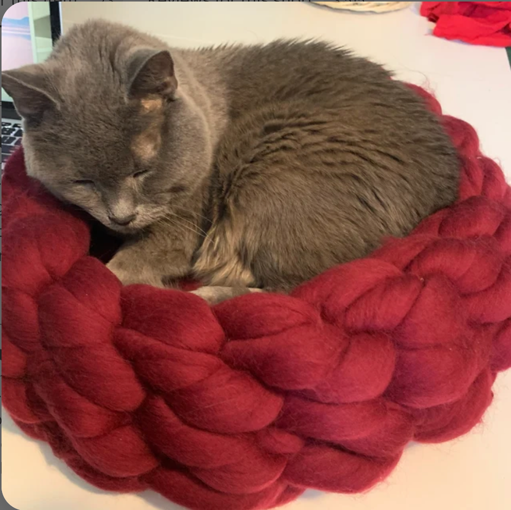 woolexperts - Venta al por mayor Cama - Gatos y perros - Cama para gatos Suministros para gatos Cama para gatos de punto grueso 100% lana merino6