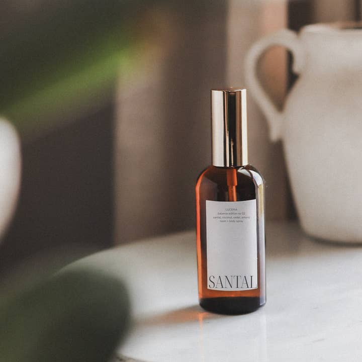 Luceria Candle Co. - Wholesale Room & Linen Spray - No 02 Santal Room + Body Spray | Santal Coconut Scented1