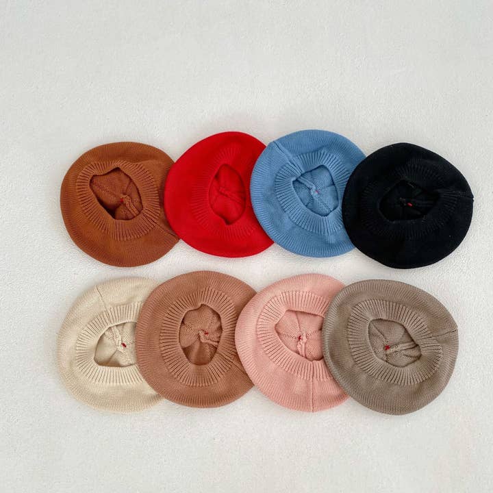 MyKids-USA® - Wholesale Newborn/Knit Hat - Baby - Baby Solid Color Heart Patched Design Knitted Hat6