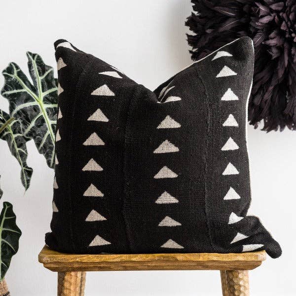 Fronha bogolan preta por atacado de Aishea Home