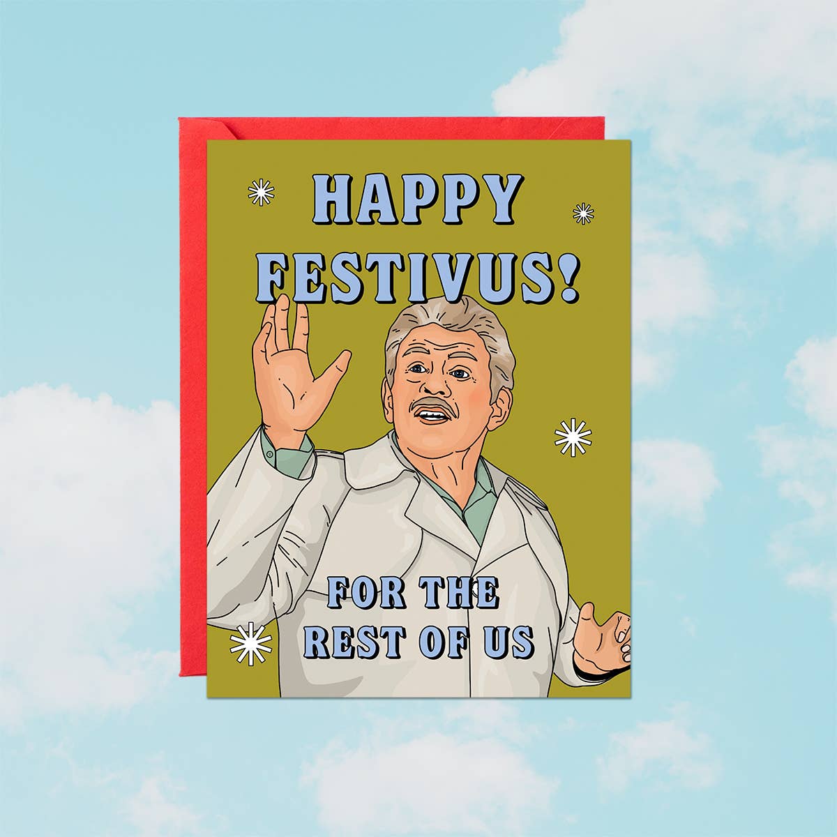 Party Mountain Paper co. - Wholesale Christmas Card - Happy Festivus! | Holiday Card1
