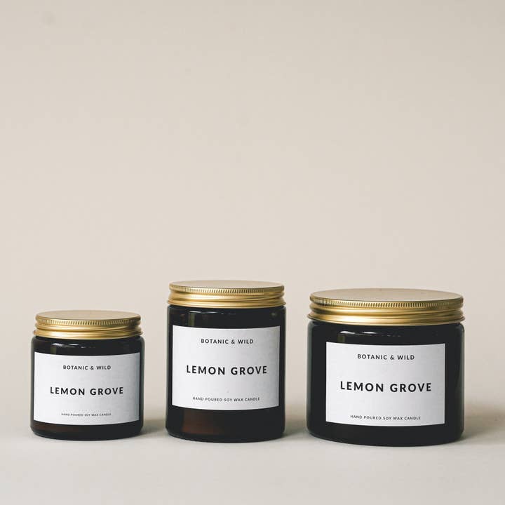 LEMON GROVE Soy Wax Candles for wholesale by Botanic & Wild