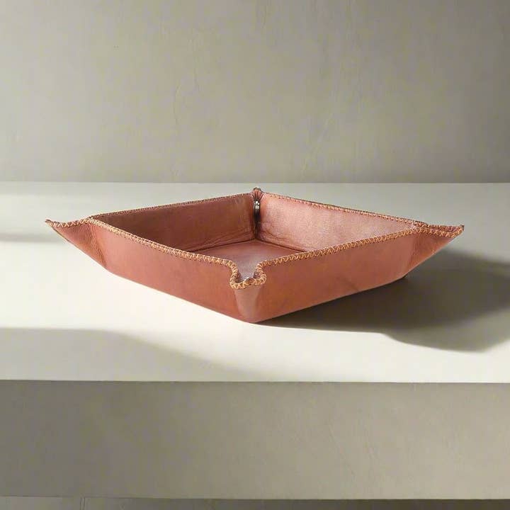 Bolsillo | Grand plateau fourre-tout en cuir pour la vente par Bati Goods