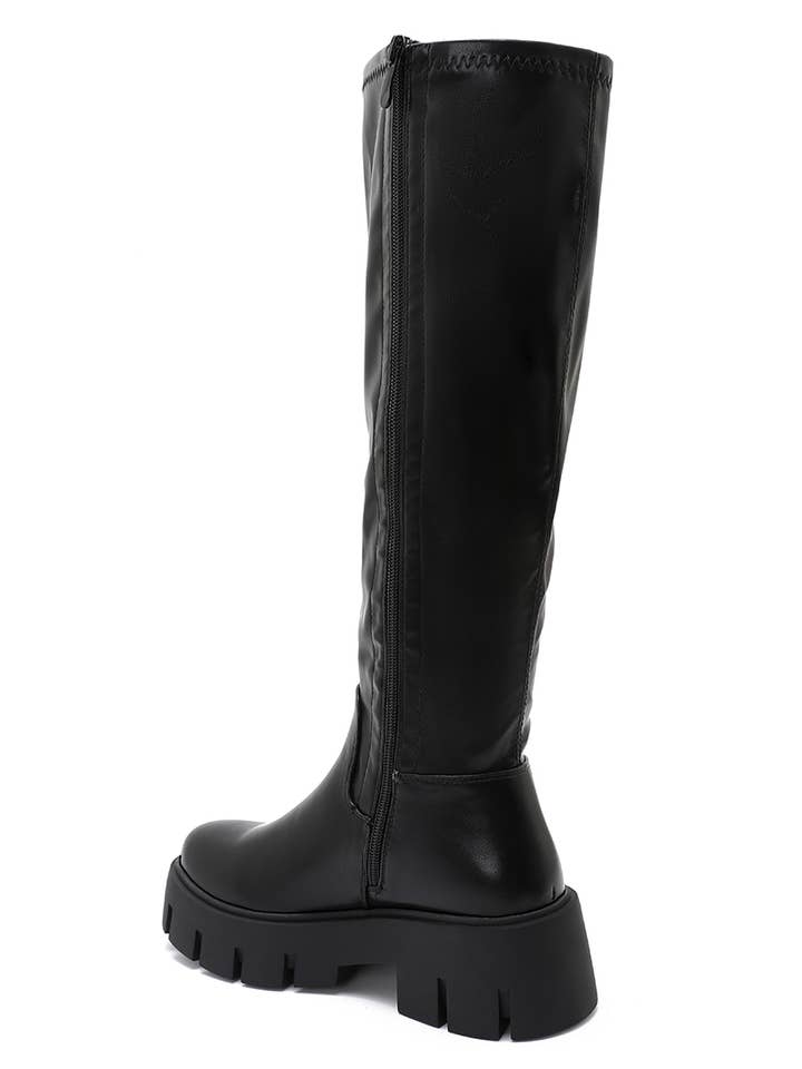 Joia Paris - Wholesale Booties - Women's - Minimalist high boots with thick sole WZ-1237