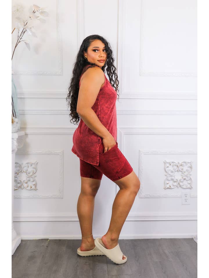 SurelyMine - Wholesale Lounge Set - Women's - Not Your Basic Biker Short Set10