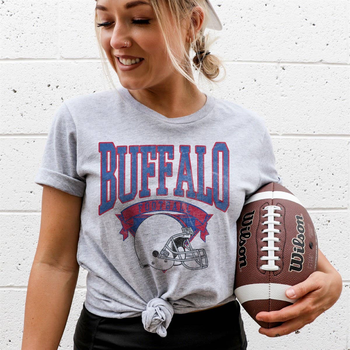 Par.tees by Party On! - Wholesale Screen Printed T-Shirt - Women's - Football Team Vintage Hometown retro Game Day Graphic Tee2
