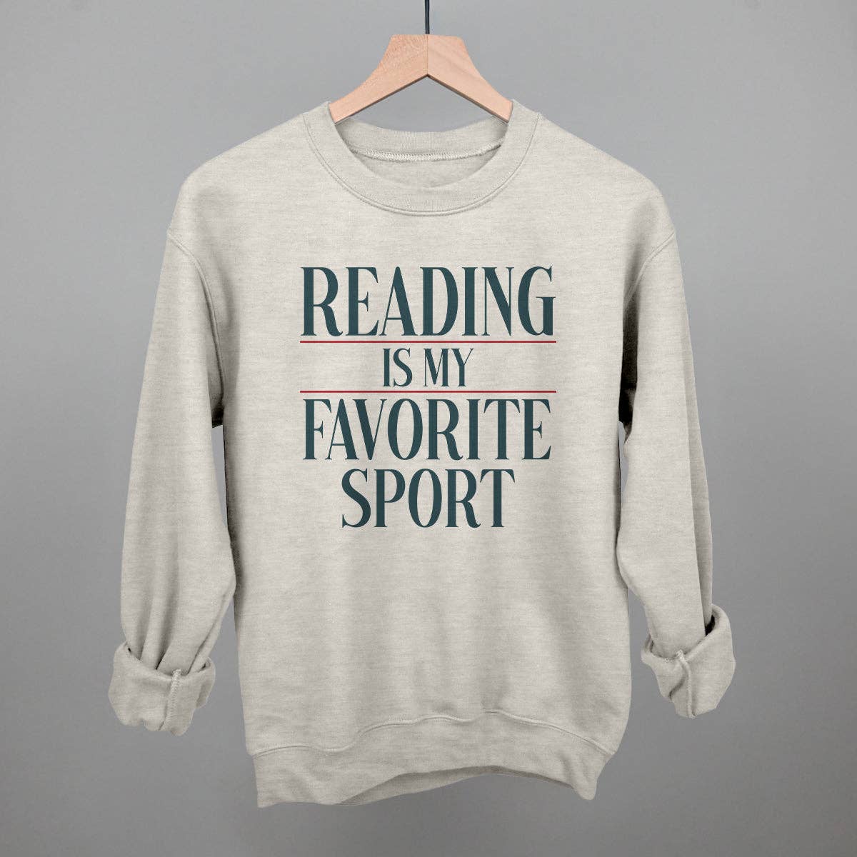 Ivy + Cloth - Wholesale Graphic Sweatshirt - Women's - Reading Is My Favorite Sport0