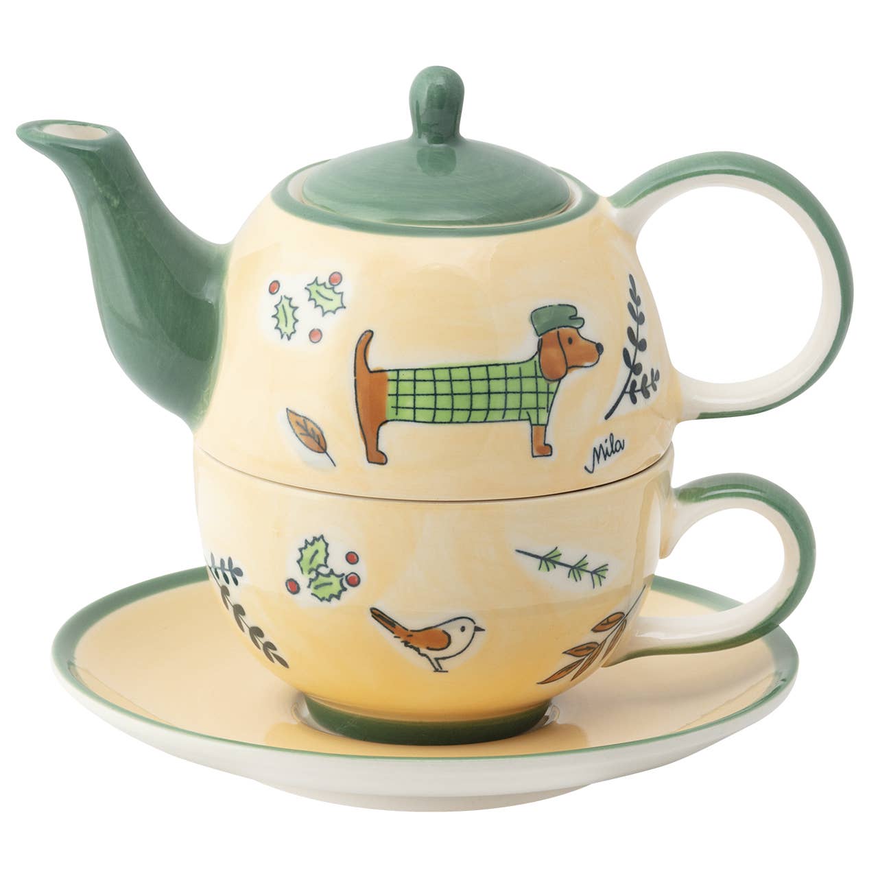 Mila Design - Wholesale Tea Pot - Tea for one Dachshund Delight0