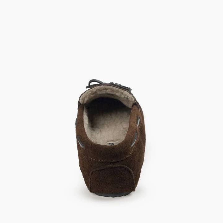 Minnetonka - Wholesale Slippers - Men's - Men's Casey Suede Pile-Lined Slip-On Slipper