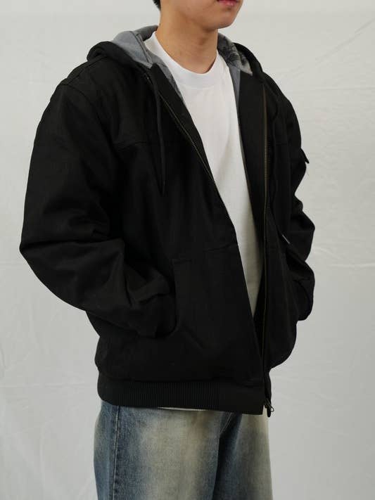 Lime Tree Clothing Inc. - Vente Veste – homme - Veste de travail à capuche en coton duck pour homme - Durable et chaude3