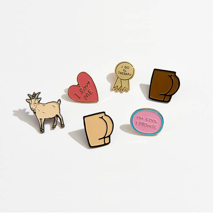 Aviate Press - Wholesale Lapel Pin/Button - Goat Enamel Pin3