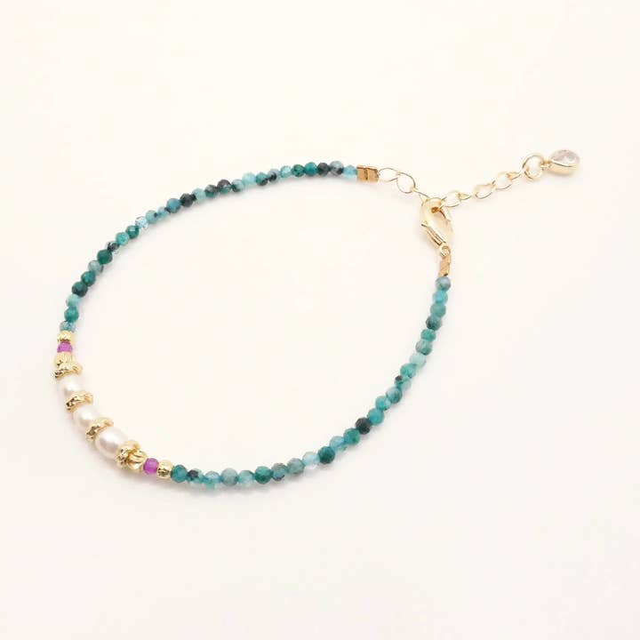 Colette turquoise bracelet for wholesale by Cloralys