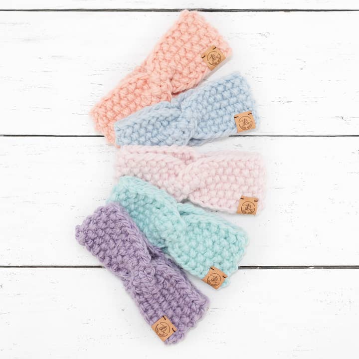 JackiBean - Vente Cache-oreilles – femme - Pastel Twisted Topknot Oreilles