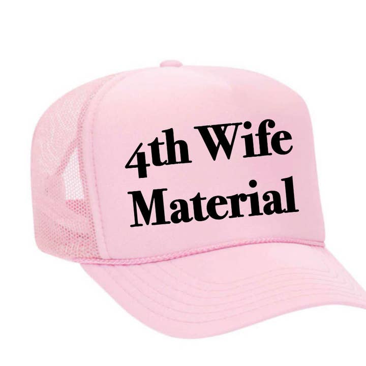 Inappropriate Trucker Hats - Venta al por mayor Gorra trucker - Mujer - Gorra de camionero 4th Wife Material26