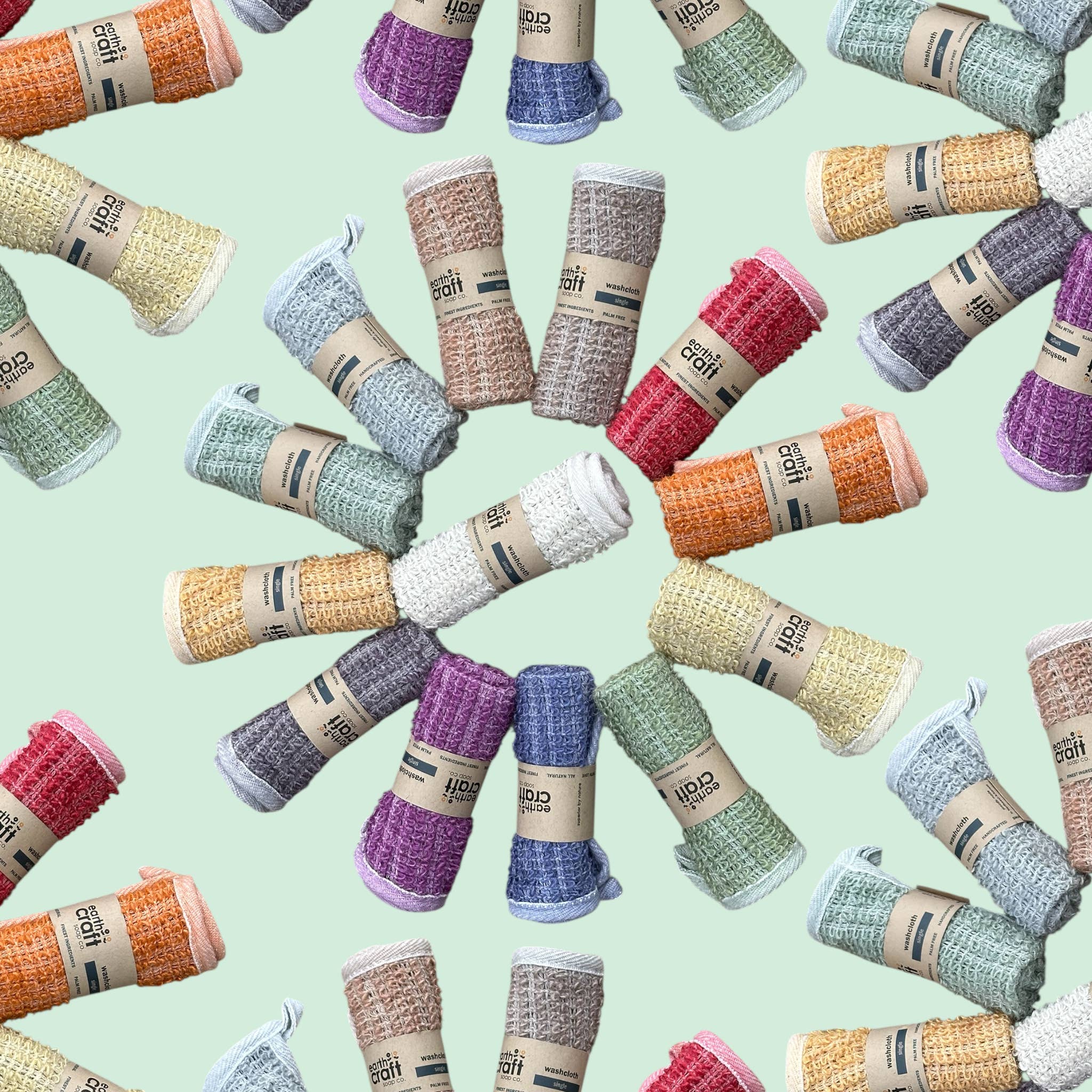 Earthcraft Soap Co - Wholesale Wash Cloth - Hemp Exfoliating Washcloths