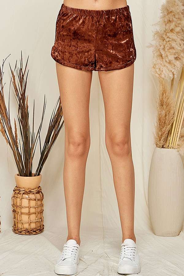Heart & Hips - Wholesale Shorts - Women's - VP30698A - STRETCH CRUSHED VELVET SHORTS10