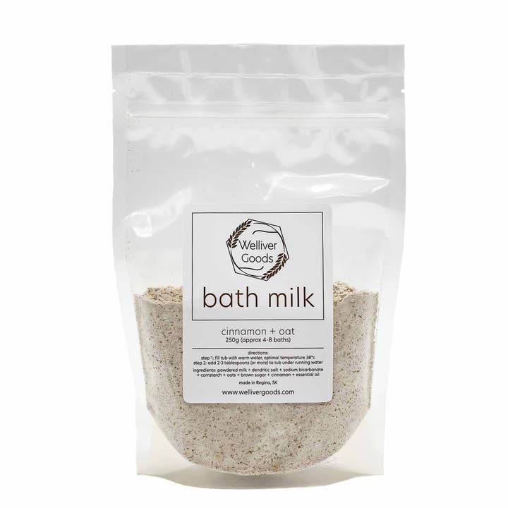 Lait de bain - Cannelle et avoine 250g pour la vente par Welliver Goods