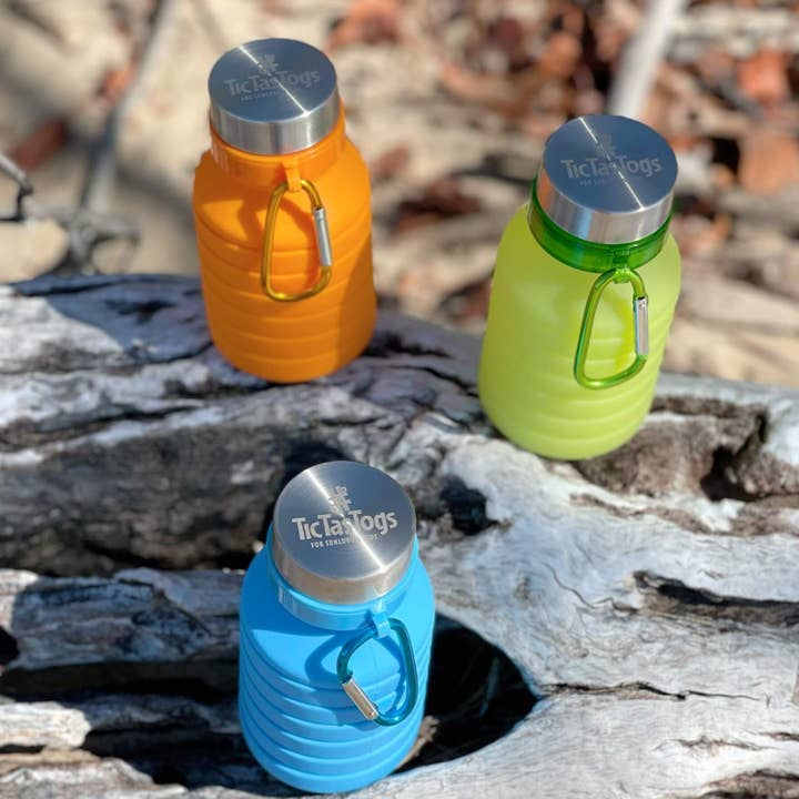 Tic Tas Togs - Wholesale Water bottle - Collapsible Silicone Drink Bottle4