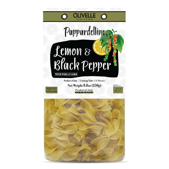 Lemon & Pepper Pappardelline - Organic for wholesale by Olivelle
