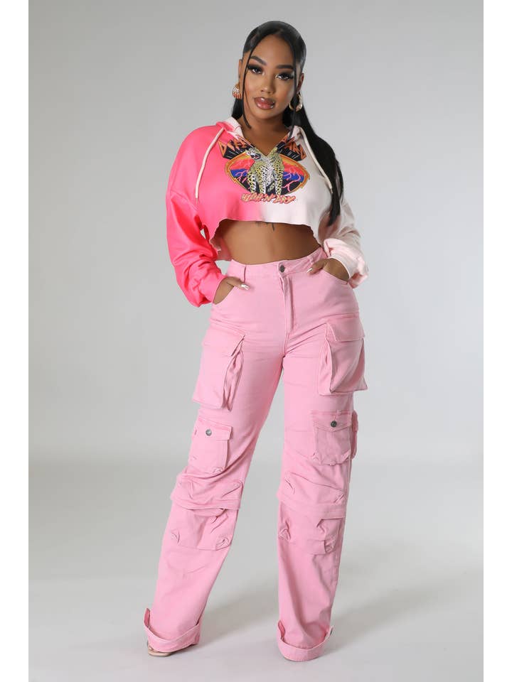 5besties inc - Wholesale Pants - Women's - MULTI POCKET FRONT DENIM CARGO PANTS