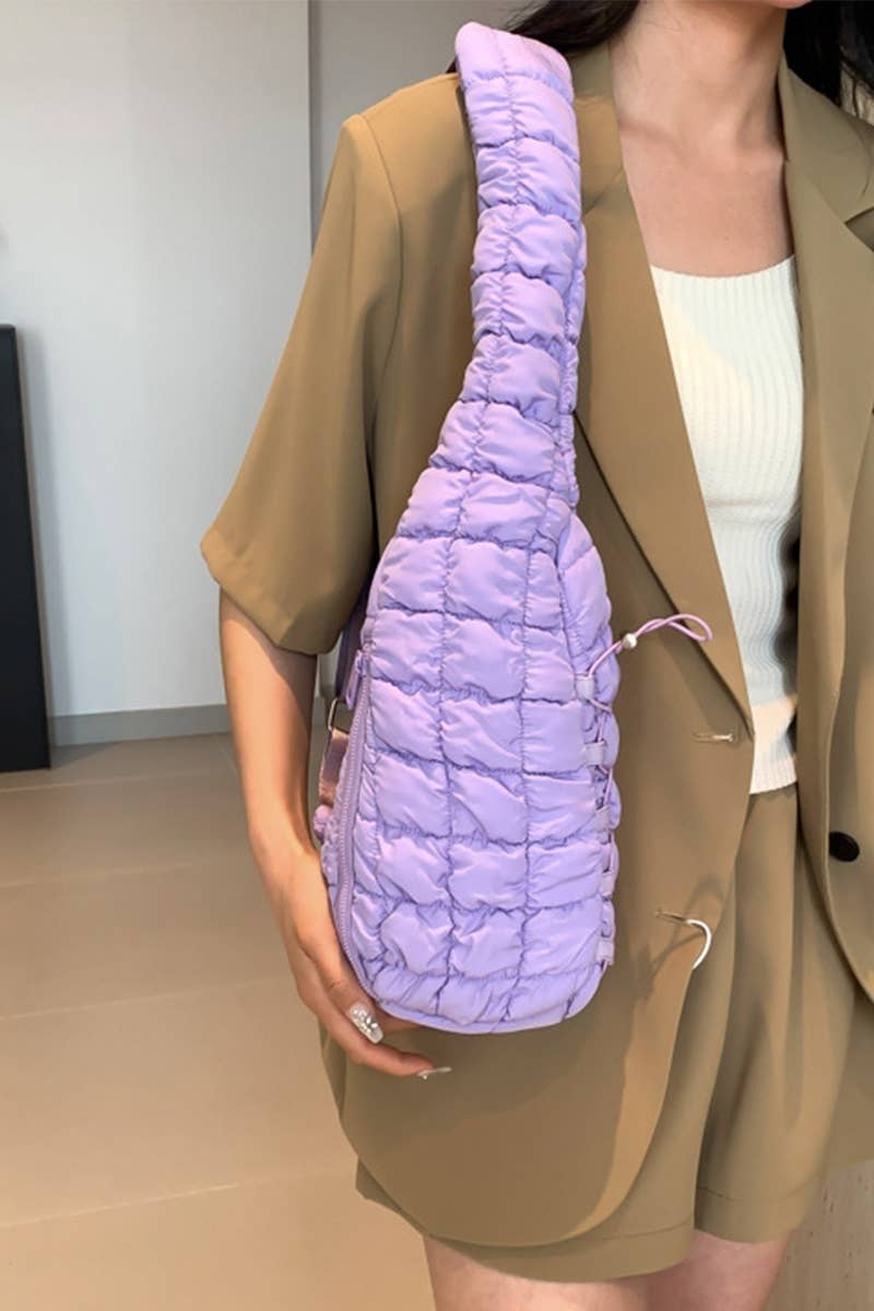 42POPS - Wholesale Crossbody Bag - Women's - "...._ Quilted Puffy Crossbody Sling Bag2