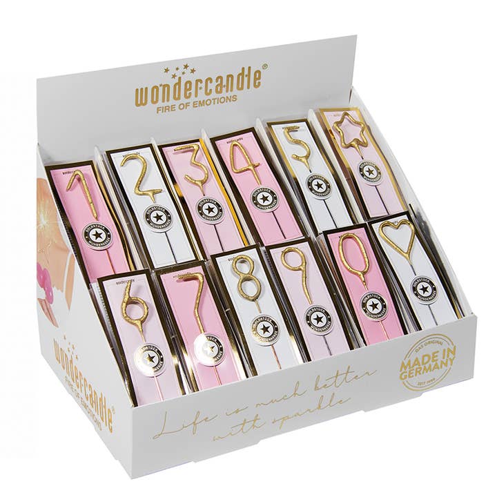 Goldstück mini Sortiment 144 Wondercandle® mini für den Großhandel von Wondercandle