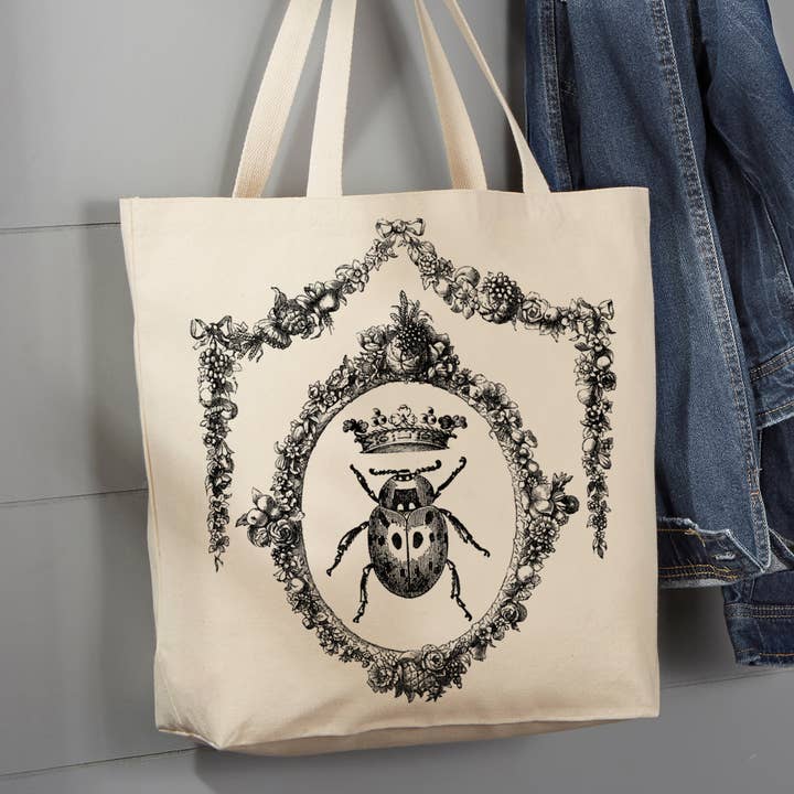 Sac fourre-tout victorien français Queen Lady Bug, France pour la vente par Avery Lane Gifts