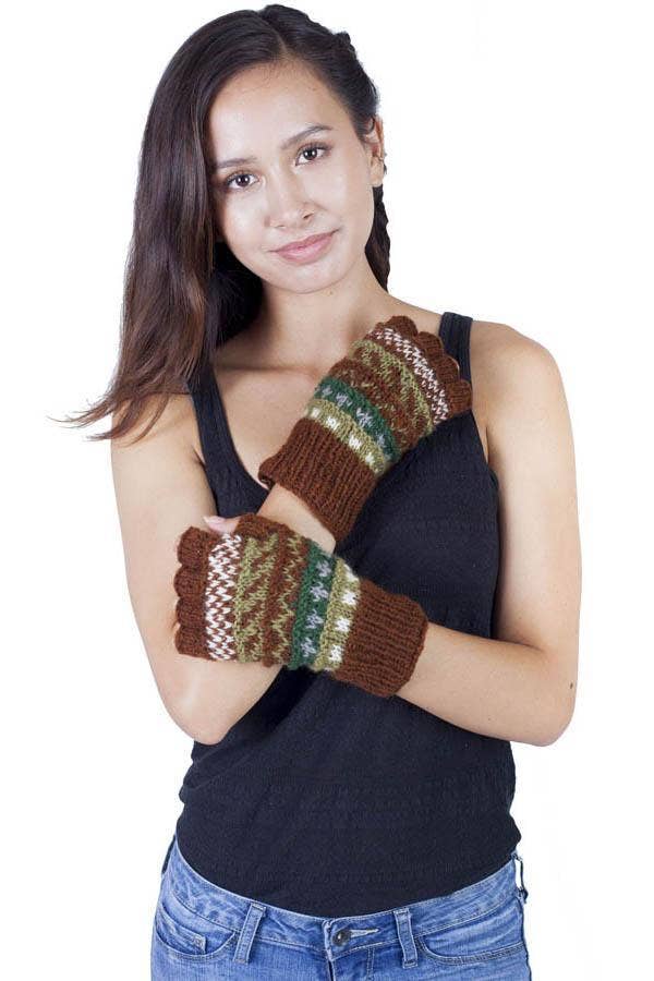 Lakhays Collection Inc. - Wholesale Arm Warmers - Women's - Winter Love Wool Unisex Arm Warmer Fingerless Gloves4