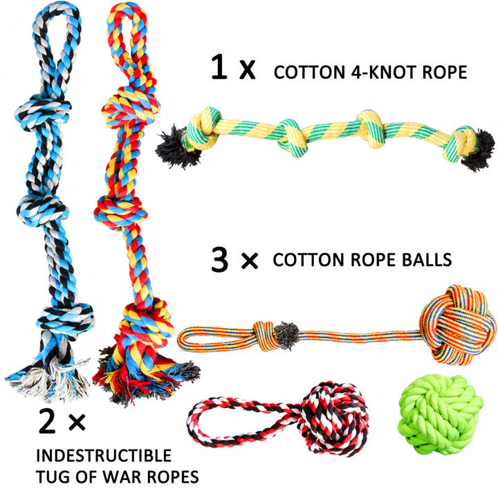 Youngever - Wholesale Pet Rope Toy - Dog - Youngever 6 Pack Large Dog Rope Toys, XL Dog Chew Toys2