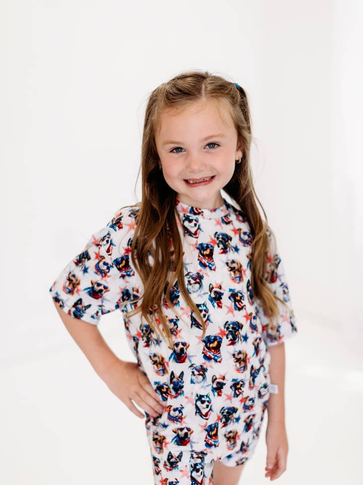 Set de juego de dos piezas Pawty in the USA Bamboo para venta al por mayor de Little Lights