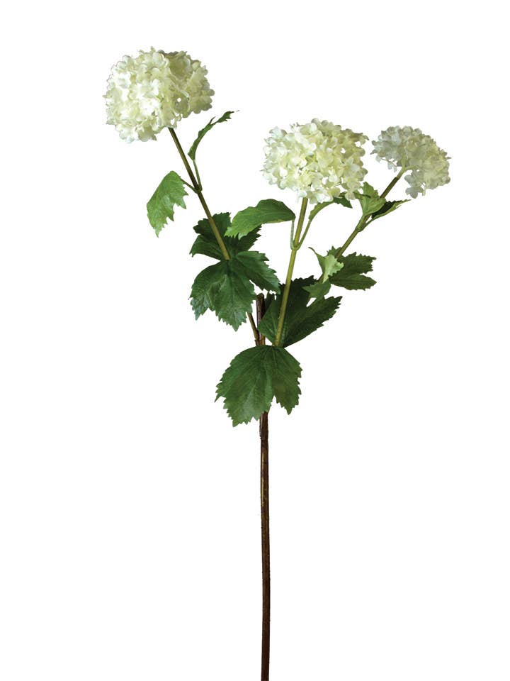 American Best - Wholesale Artificial Flowers - 28" SNOWBALL SPRAY X30