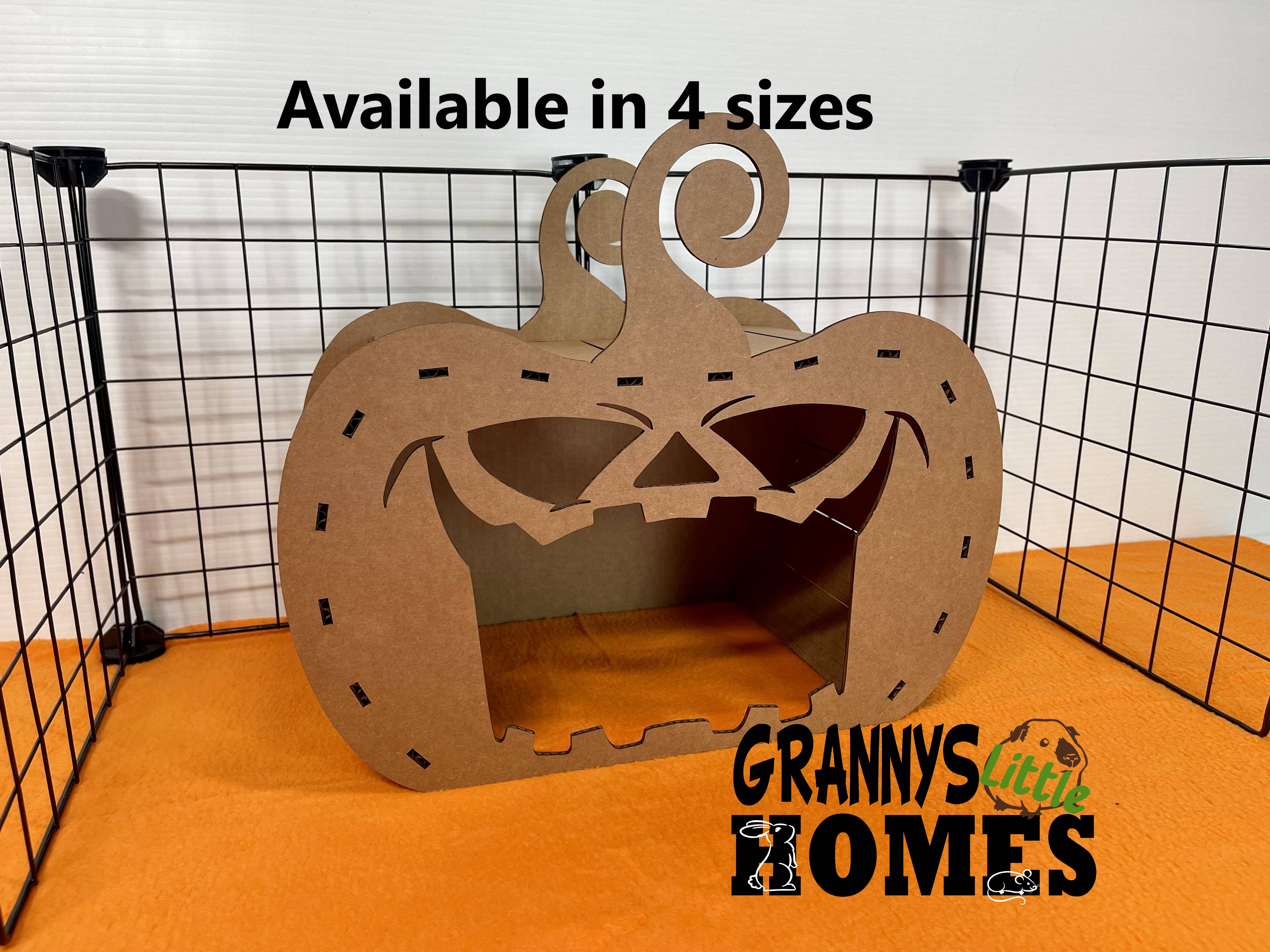 Grannys Little Homes - Wholesale Pet Cave - Cat/Dog - Cardboard Pumpkin Hidey