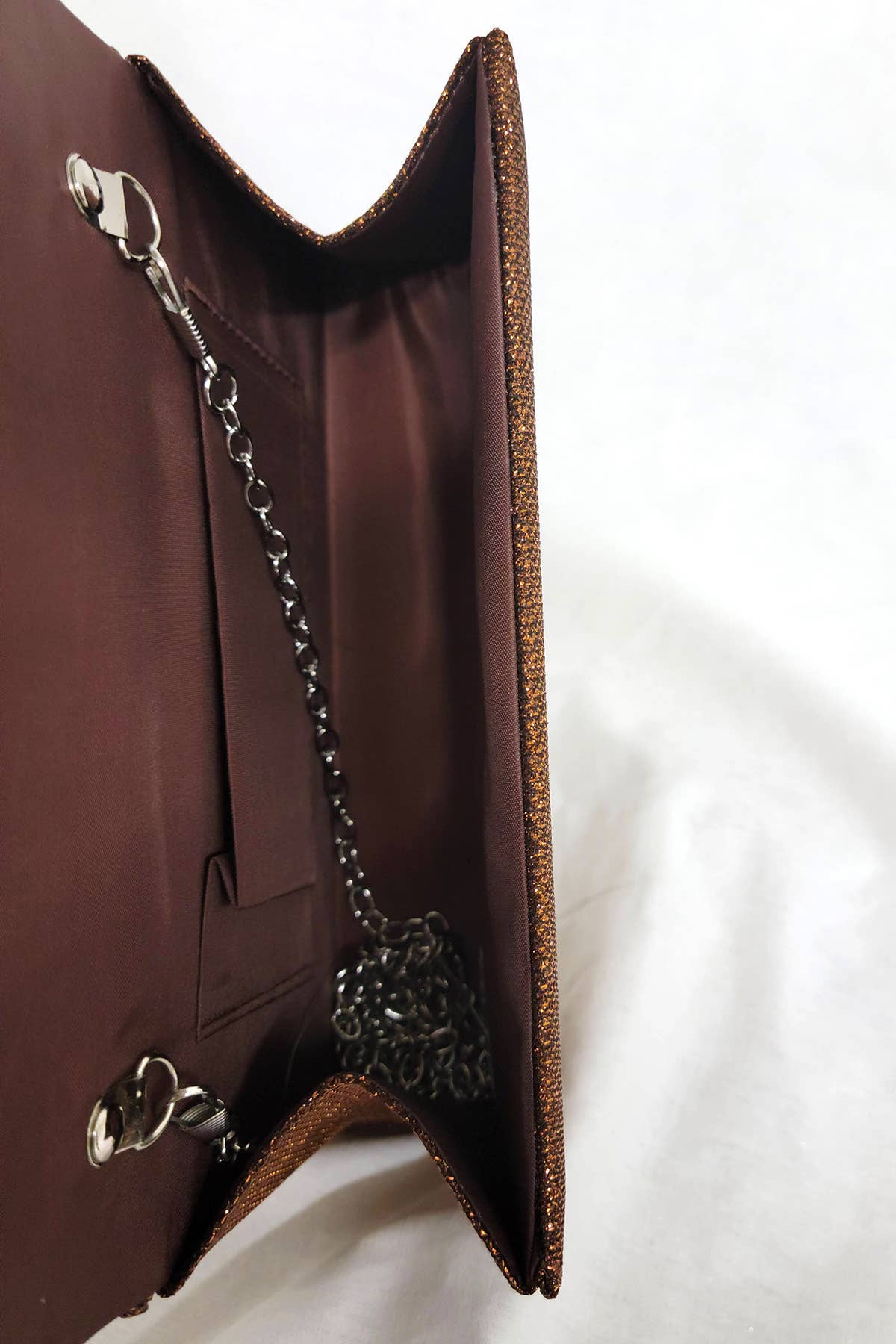 Chicas - Wholesale Clutch Bag - Women's - Sparkling evening bag with adjustable chain FB726816