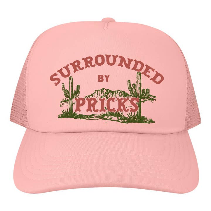 The Coin Laundry - Wholesale Trucker Hat - Unisex - Surrounded By Pricks Mesh Back Baseball Cap - Trucker Hat