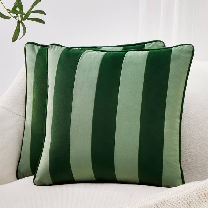 Monday Moose - Wholesale Throw Pillow Cover - Tamarindo Pillow Covers (2-Pack) - Green/Light Green