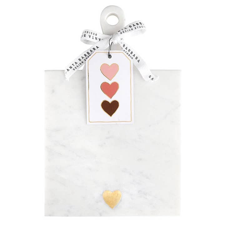 Marble Serving Board with Handle - Heart for wholesale by Santa Barbara Design Studio by Creative Brands