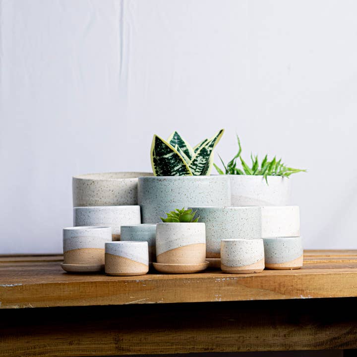 Hands On Ceramics - Vendita all'ingrosso Vasi per piante - Vaso in ceramica – Vaso da 3" con sottovaso6