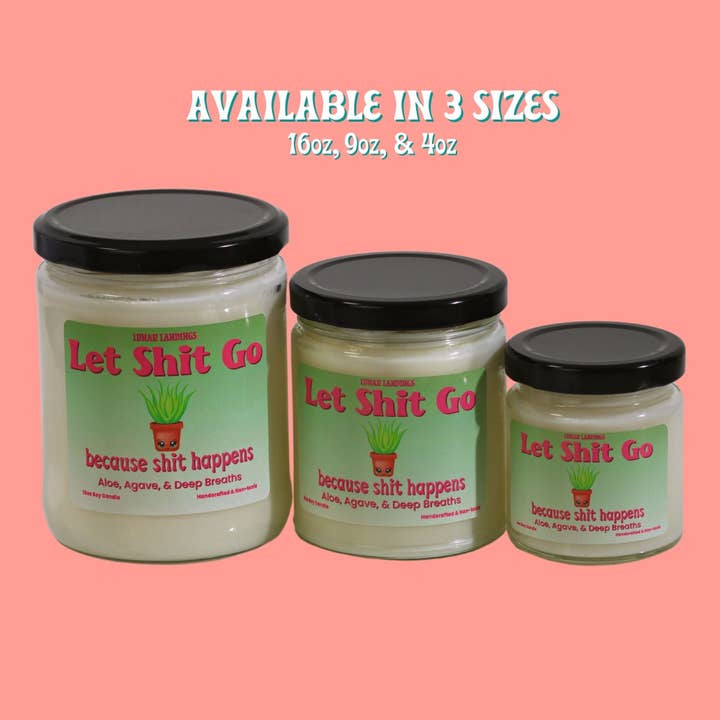 Lunar Landings - Wholesale Jar/Filled Candle - Let Shit Go Soy Candle1