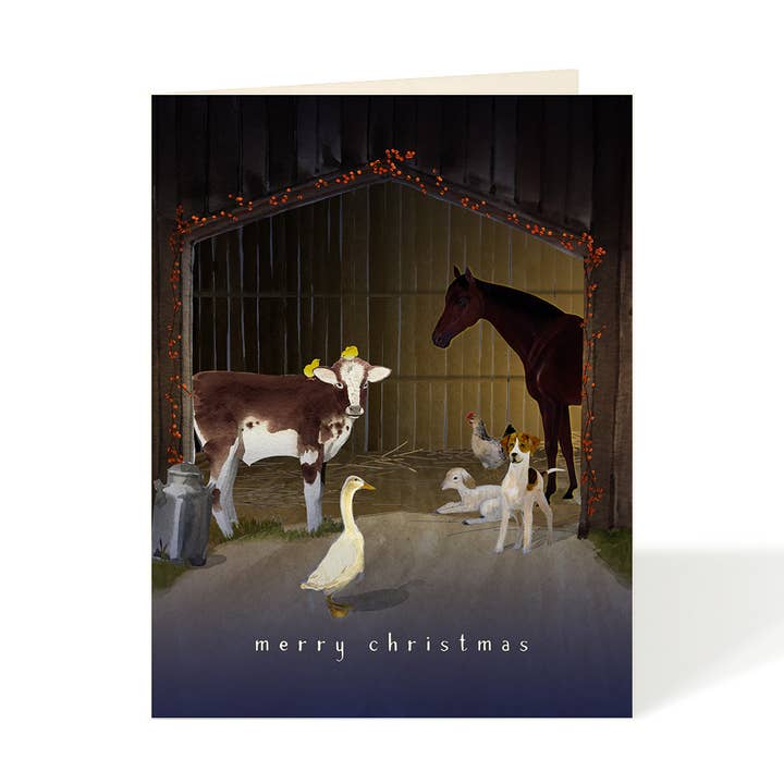 Felix Doolittle - Wholesale Christmas Card - Anticipation - Manger Christmas Greeting Cards