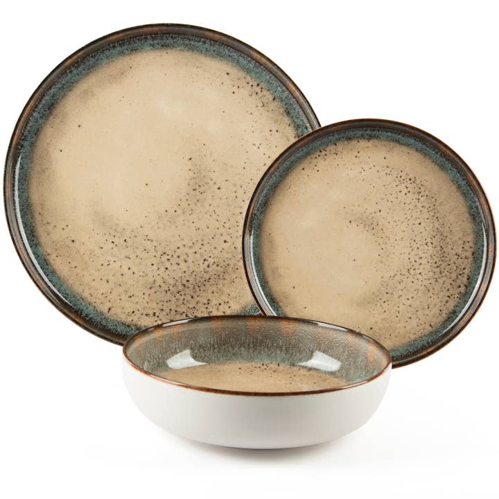 Excelsa Servicio Platos 12 Piezas Zeus Cerámica Multicolor para venta al por mayor de Bergamaschi & Vimercati S.p.a.