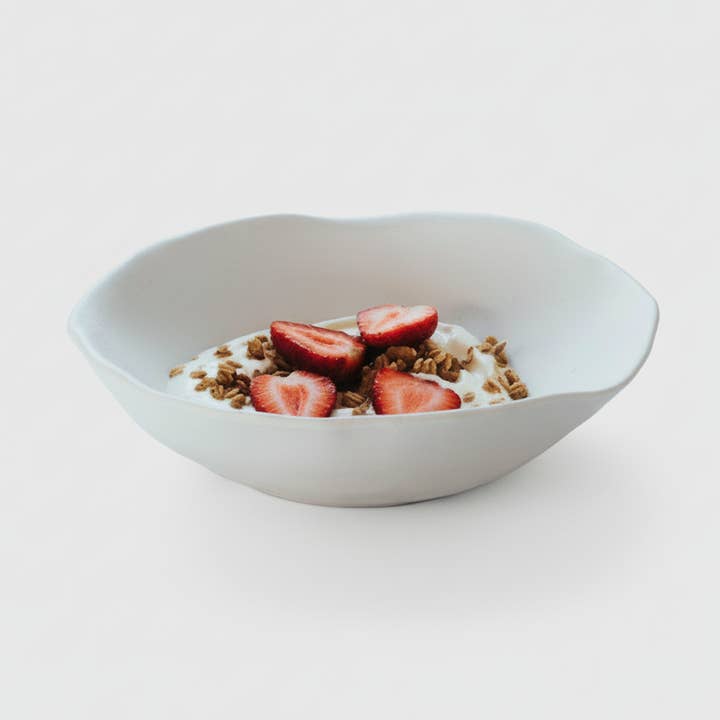 Pure Stoneware Pasta Plate 22cm for wholesale by Egg Back Home