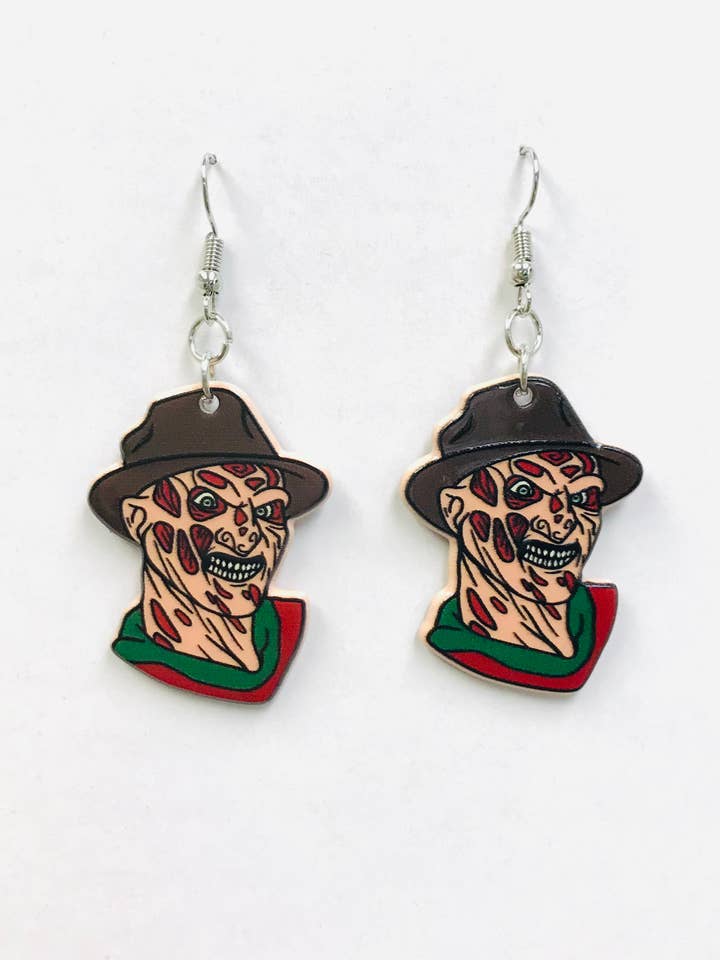 Acrylic Horror Icon Earrings, Horror Movie Icon Earrings for wholesale by SimpleNGreat