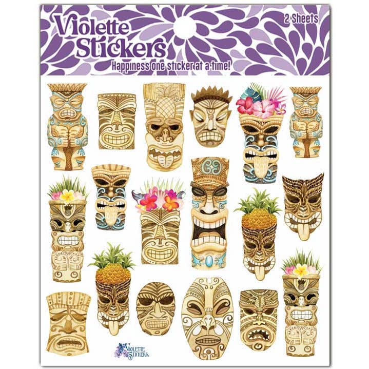 Violette Stickers - Vendita all'ingrosso Adesivo - Divertenti adesivi Tiki Island