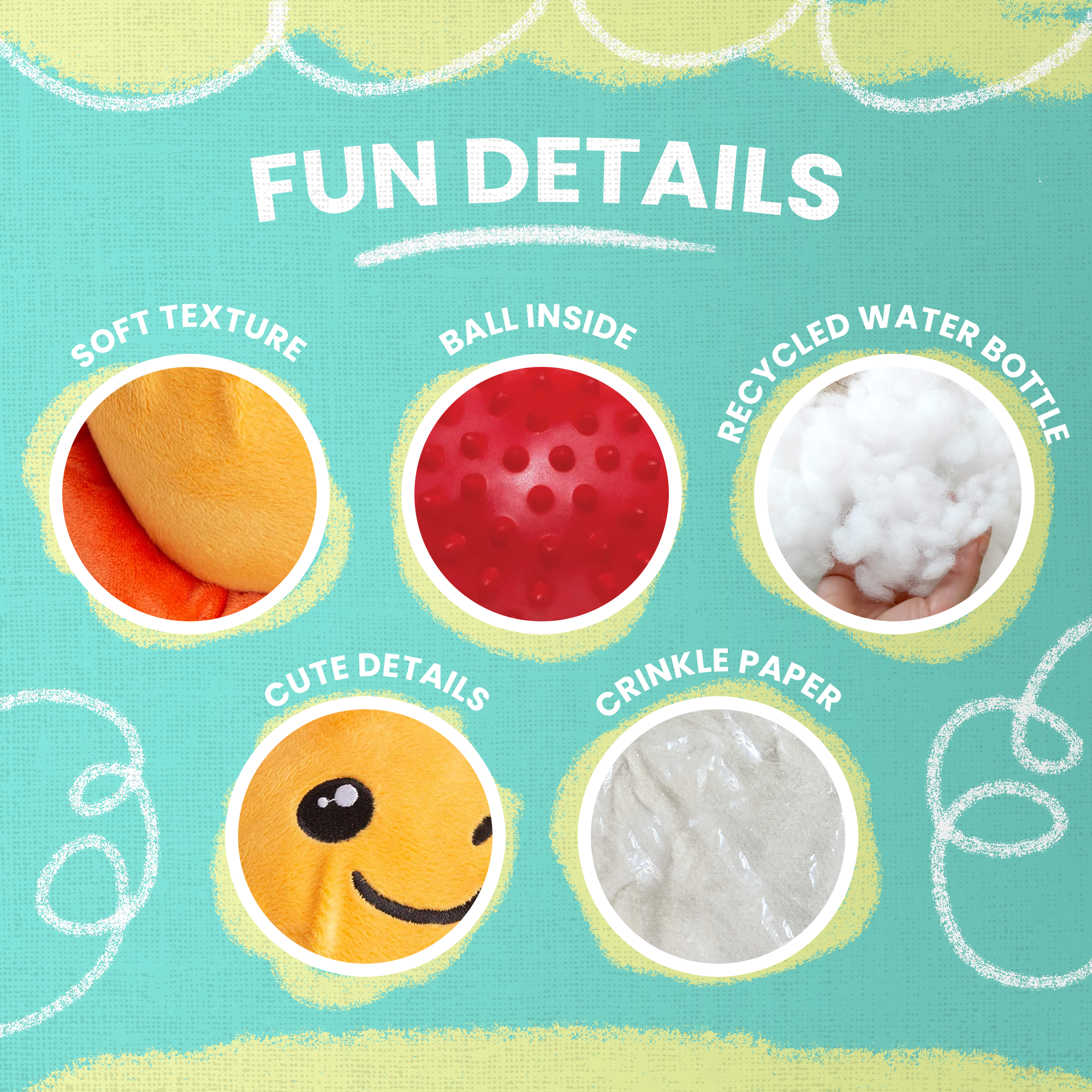 SnugArooz - Vente Jouet couineur – chien - Doux soleil5